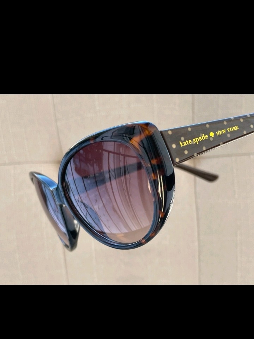 kate spade Tortoiseshell Cat-Eye Sunglasses - Brown Lenses